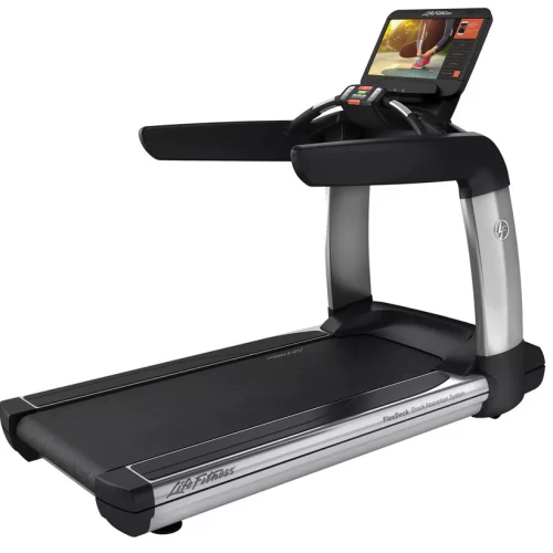LIFE FITNESS ELEVATION SERIES TREADMILL WITH SE3HD CONSOLE – ARCTIC SILVER